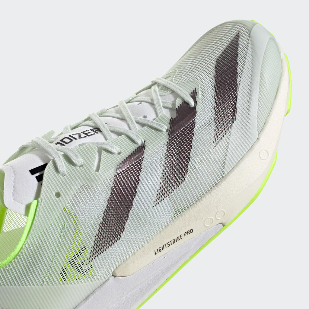 MEN'S ADIDAS ADIZERO ADIOS 8 RUNNING SHOES - LIGHT GREEN